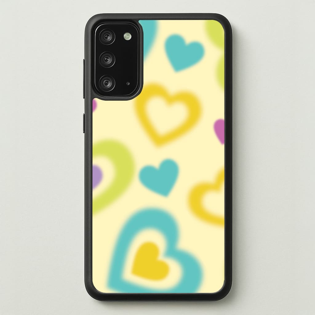 Multicoloured Hearts Gradient Pattern - Summer Phone Case for Galaxy Note 20