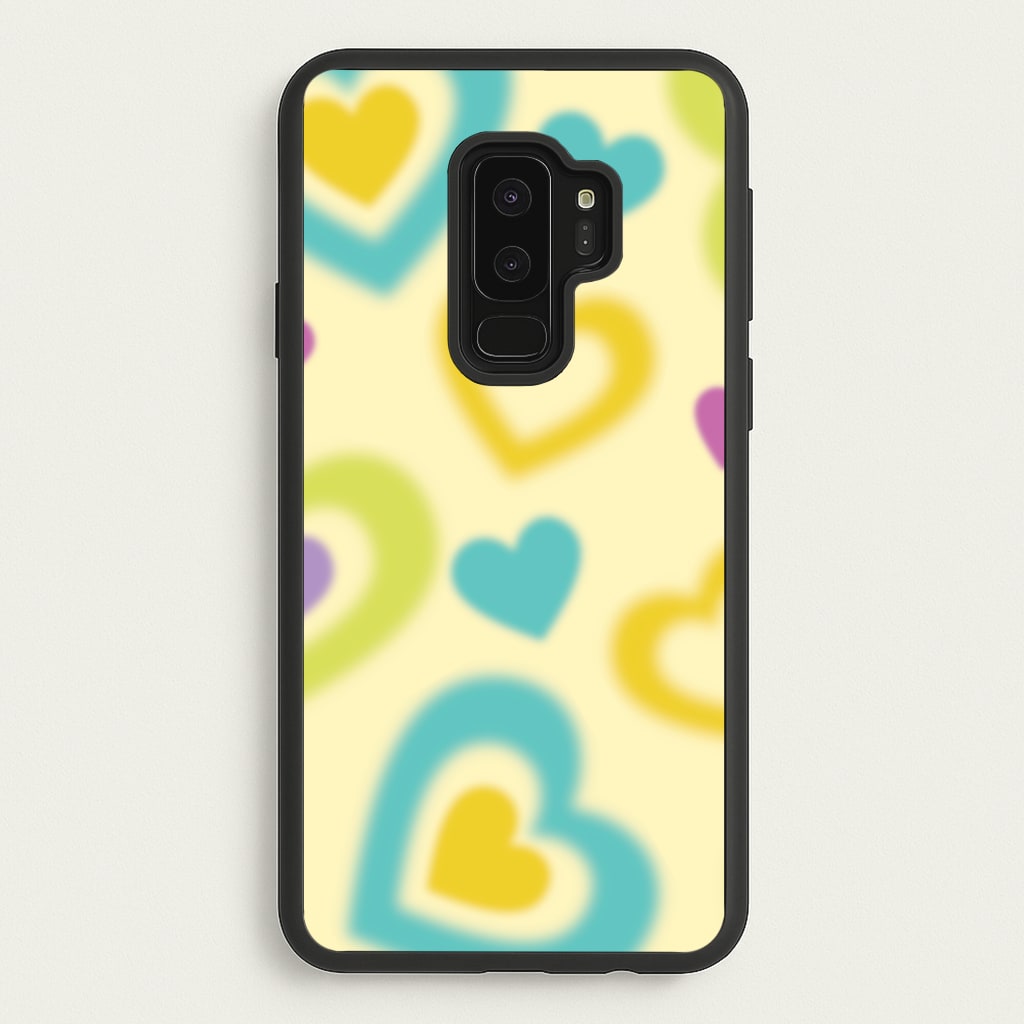 Multicoloured Hearts Gradient Pattern - Summer Phone Case for Galaxy S9 Plus