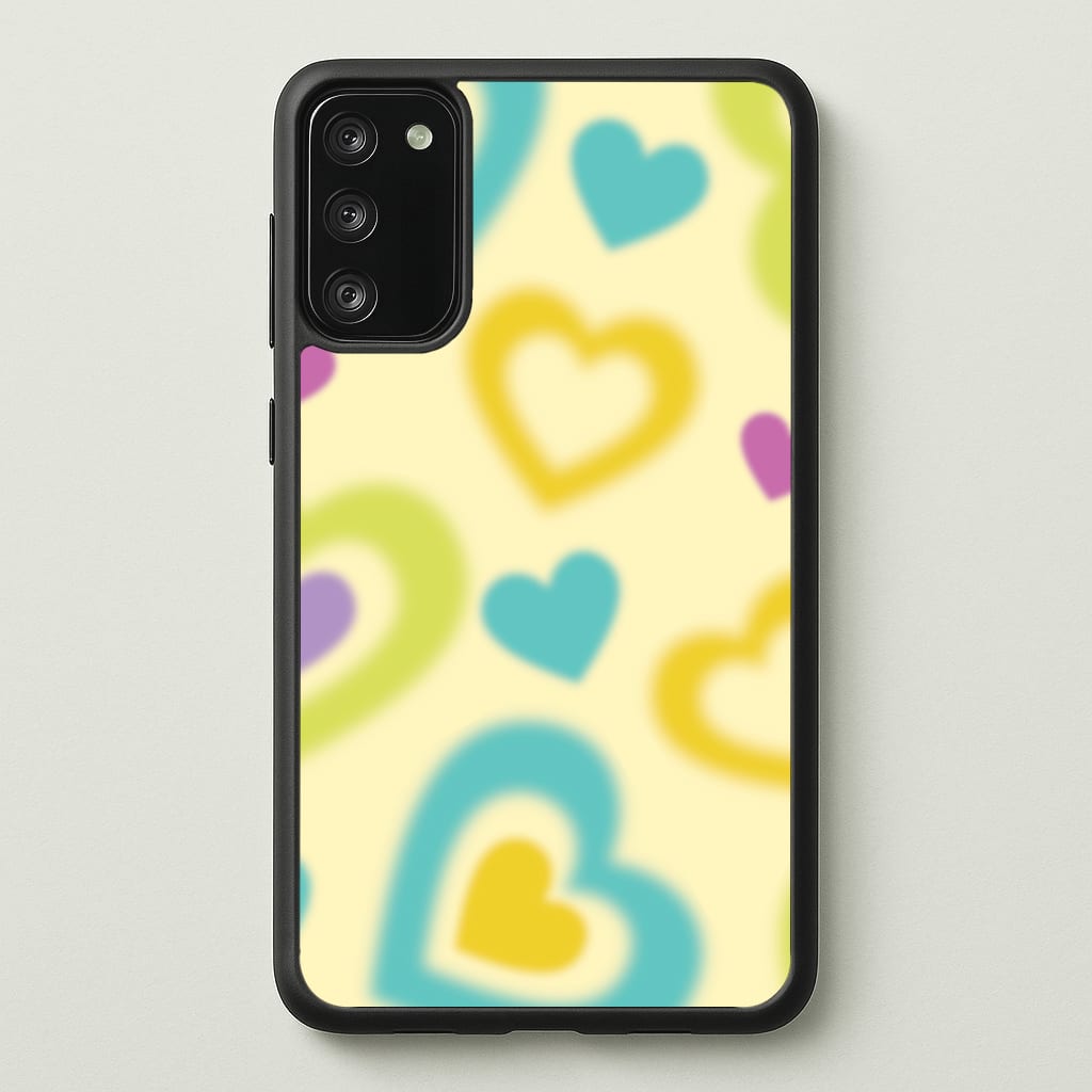 Multicoloured Hearts Gradient Pattern - Summer Phone Case for Galaxy S20FE