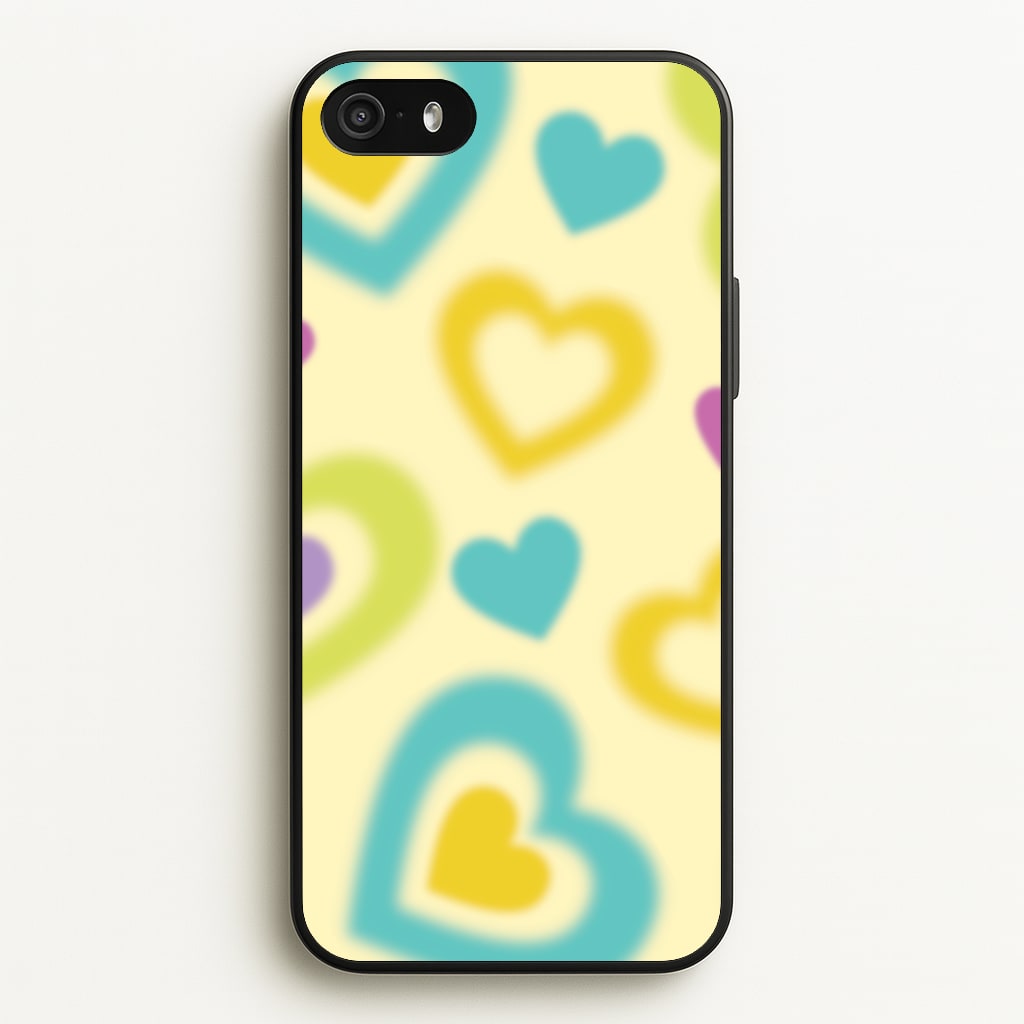 Multicoloured Hearts Gradient Pattern - Summer Phone Case for iPhone 5 / 5s / SE 2016