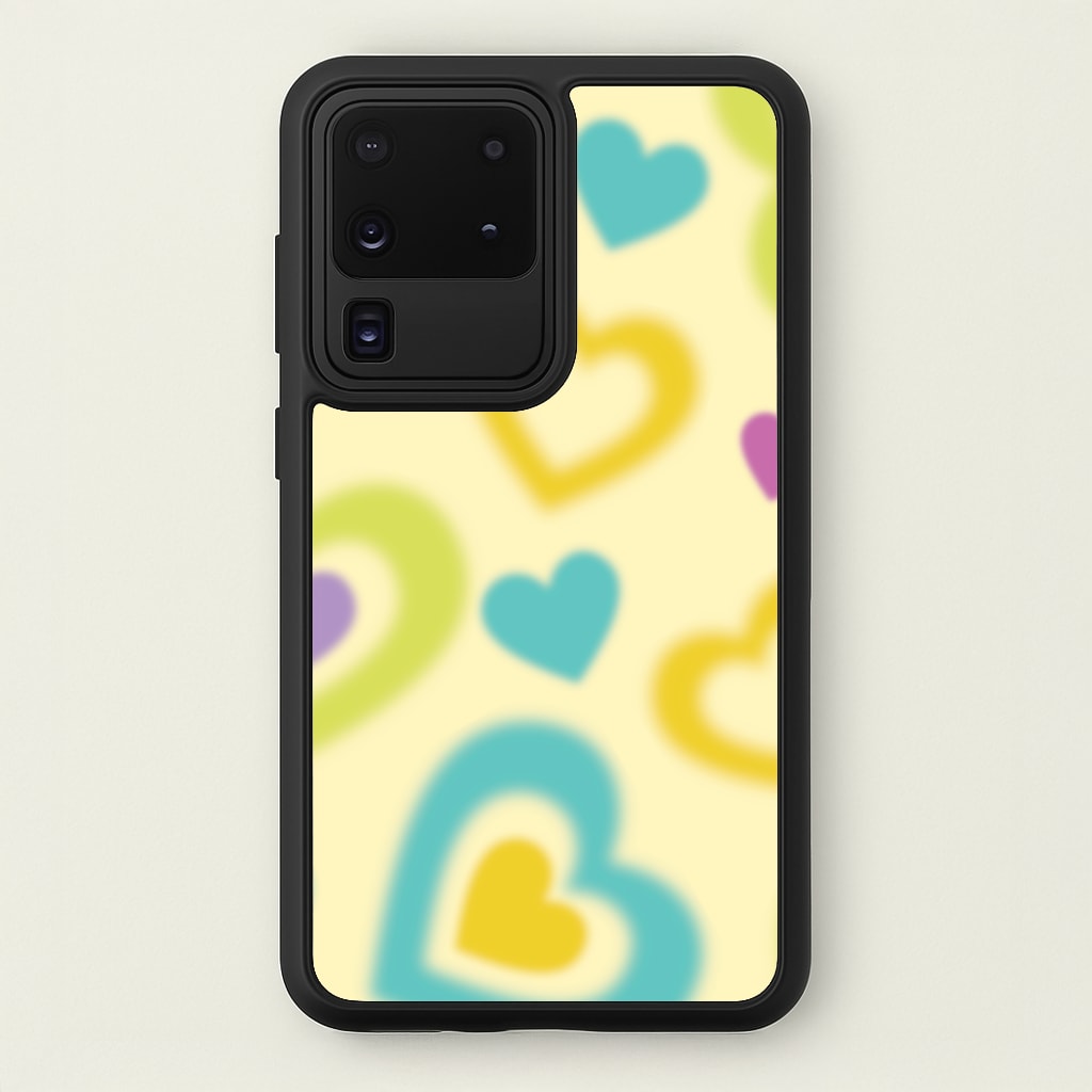 Multicoloured Hearts Gradient Pattern - Summer Phone Case for Galaxy S20 Ultra