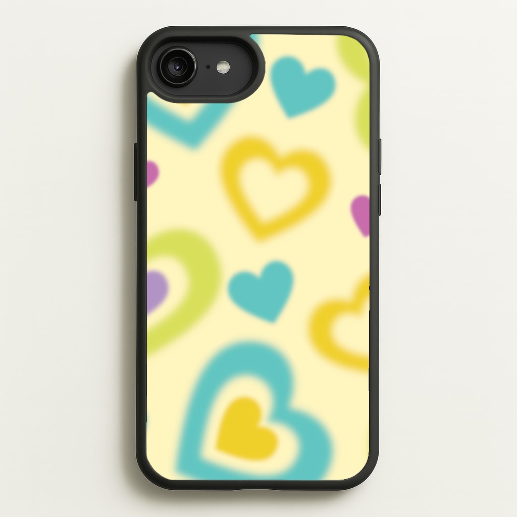 Multicoloured Hearts Gradient Pattern - Summer Phone Case for iPhone 6 Plus / 7 Plus / 8 Plus