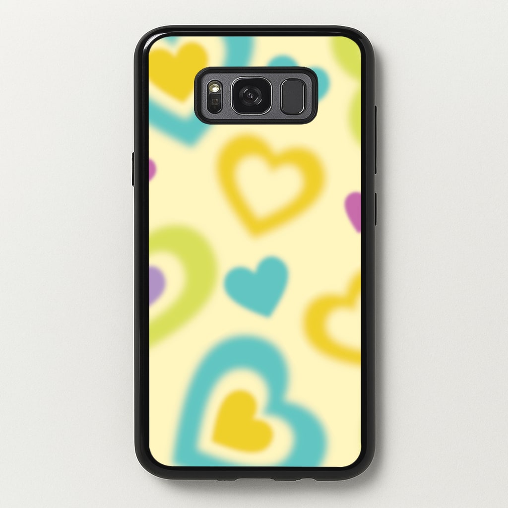 Multicoloured Hearts Gradient Pattern - Summer Phone Case for Galaxy S8