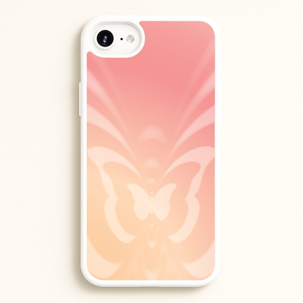 Butterfly Gradient Pink - Summer Phone Case for iPhone 6 Plus / 7 Plus / 8 Plus