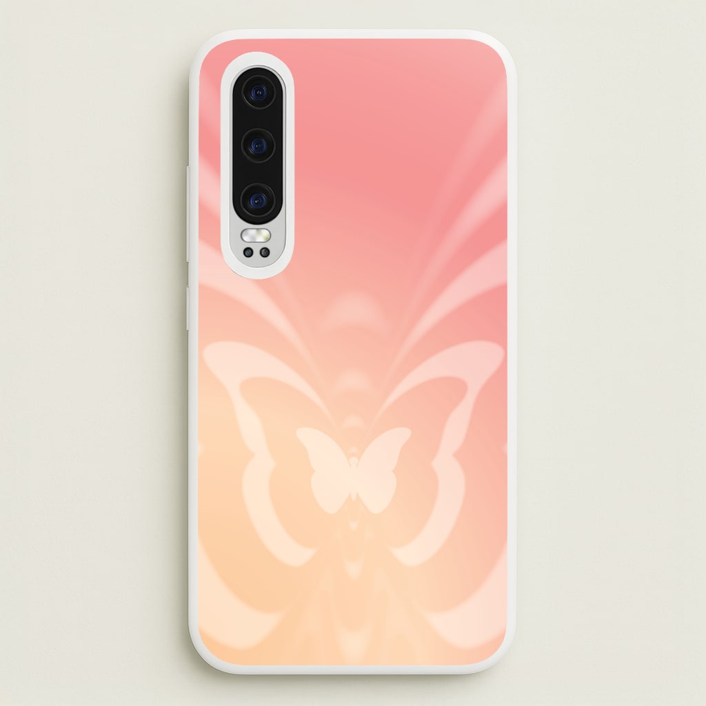 Butterfly Gradient Pink - Summer Phone Case for Huawei P30