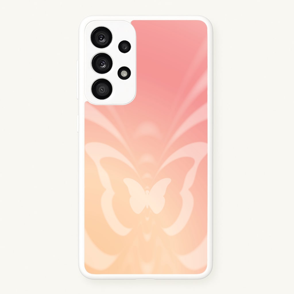 Butterfly Gradient Pink - Summer Phone Case for Galaxy A53