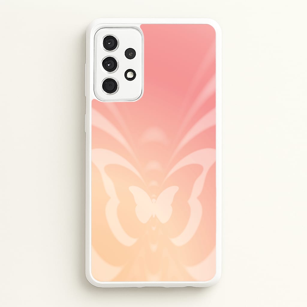 Butterfly Gradient Pink - Summer Phone Case for Galaxy A52 / A52s