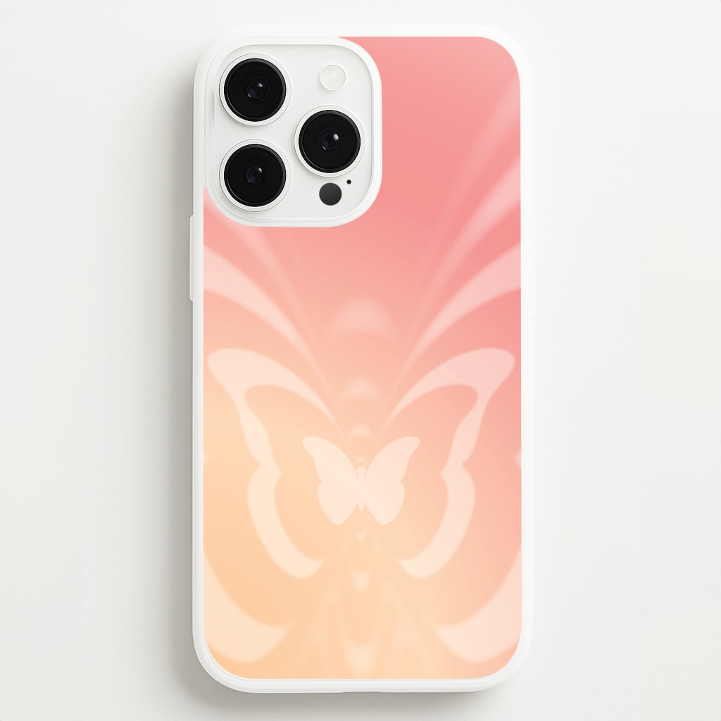 Butterfly Gradient Pink - Summer Phone Case for iPhone 13 Pro Max