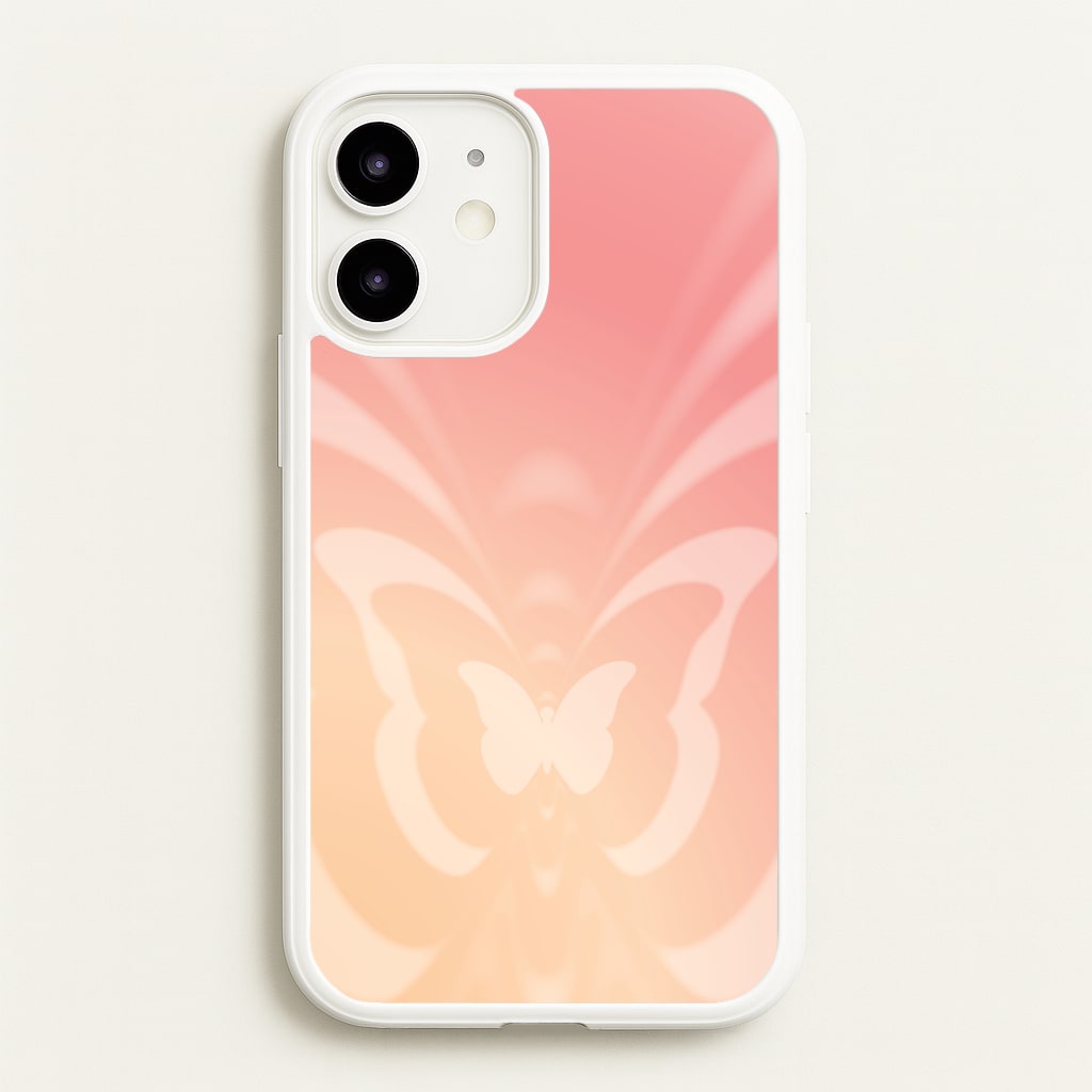 Butterfly Gradient Pink - Summer Phone Case for iPhone 12 / 12 Pro