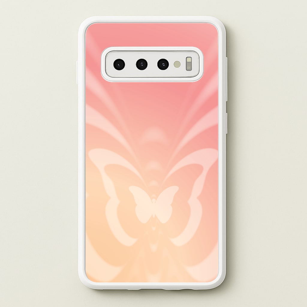 Butterfly Gradient Pink - Summer Phone Case for Galaxy S10