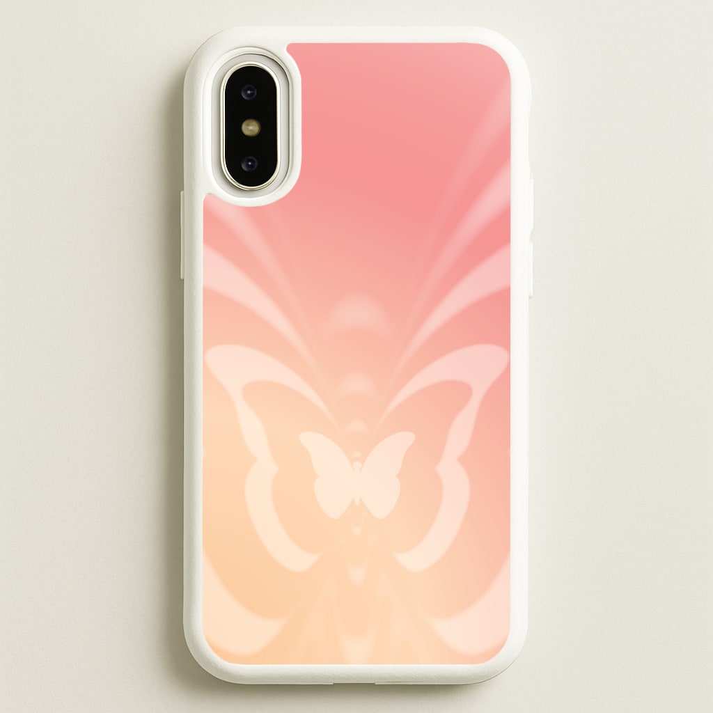 Butterfly Gradient Pink - Summer Phone Case for iPhone X / XS