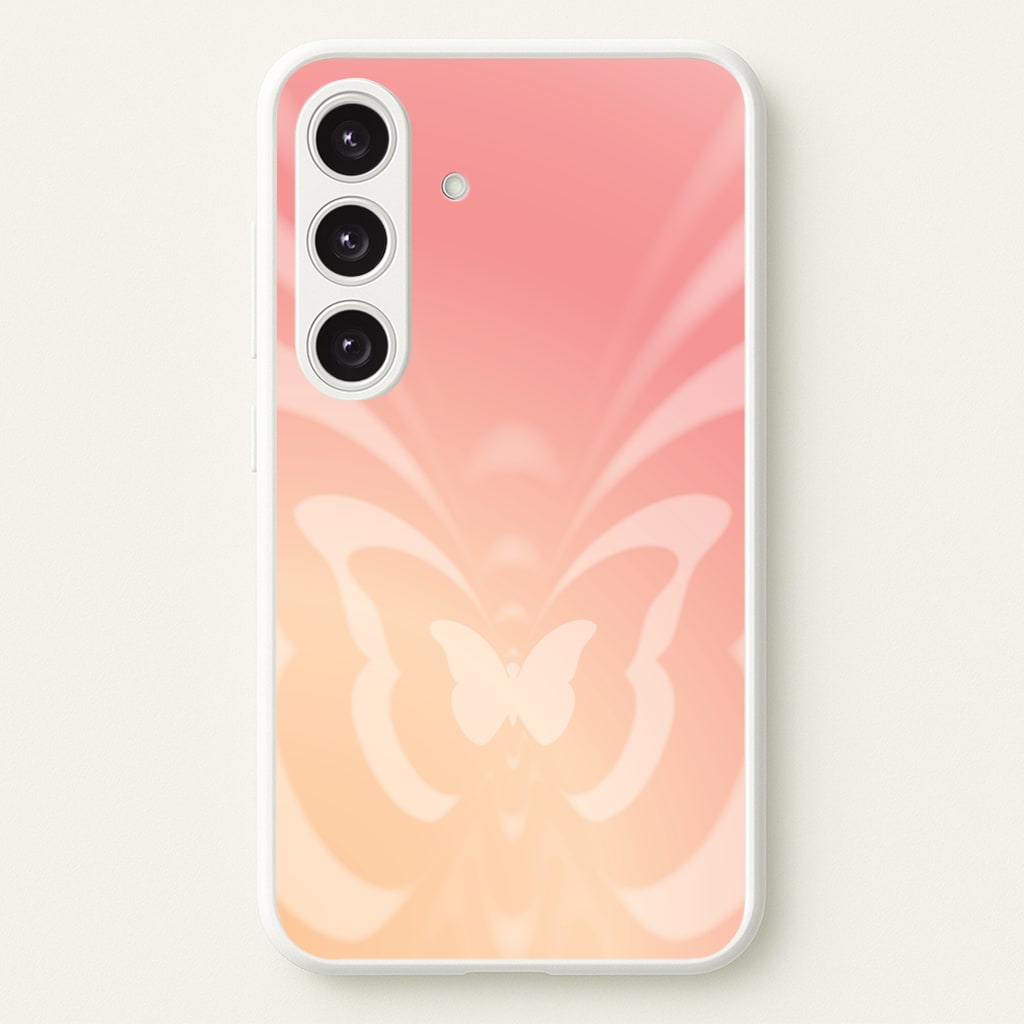 Butterfly Gradient Pink - Summer Phone Case for Galaxy S24