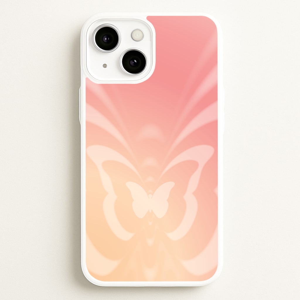 Butterfly Gradient Pink - Summer Phone Case for iPhone 13 Mini