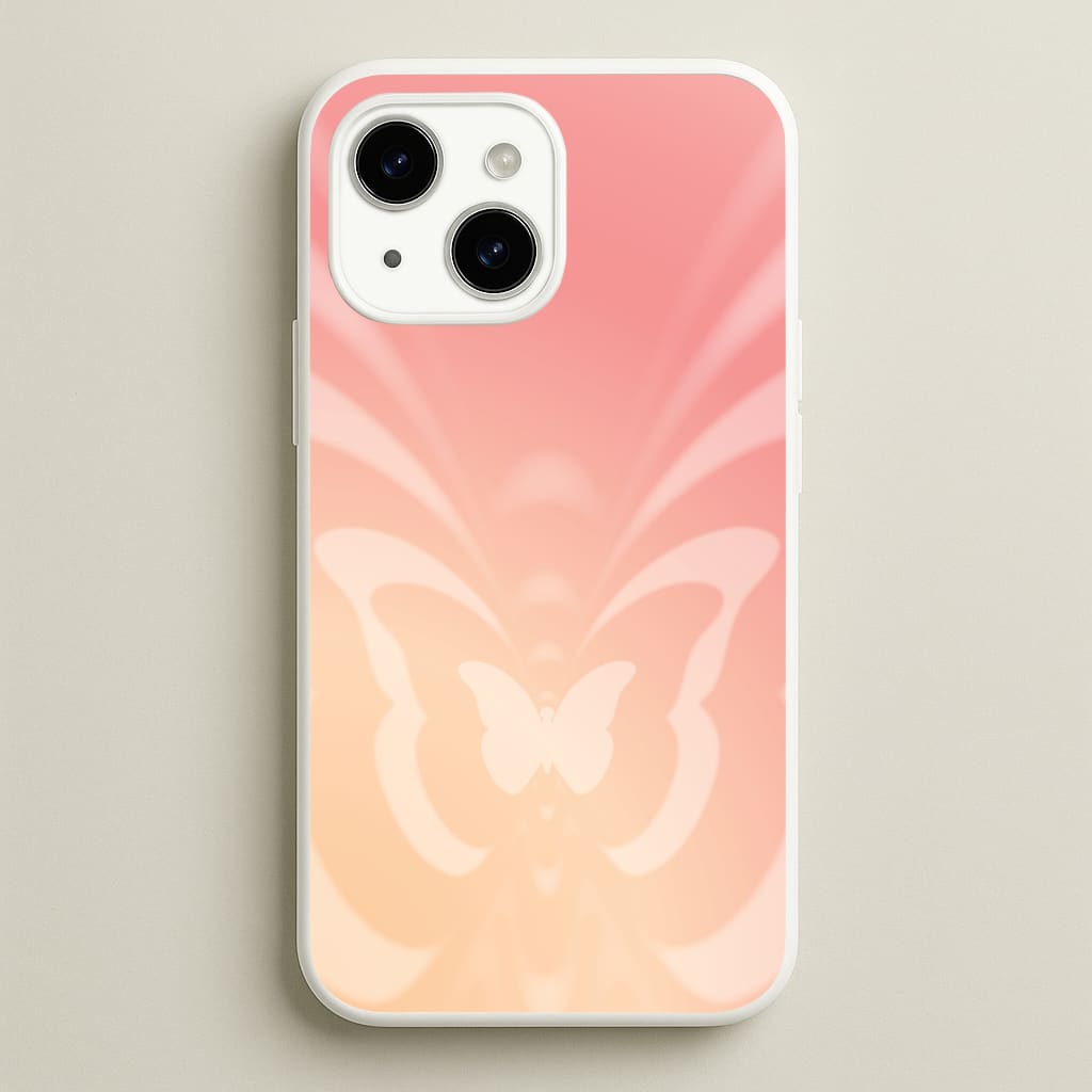 Butterfly Gradient Pink - Summer Phone Case for iPhone 14 Plus