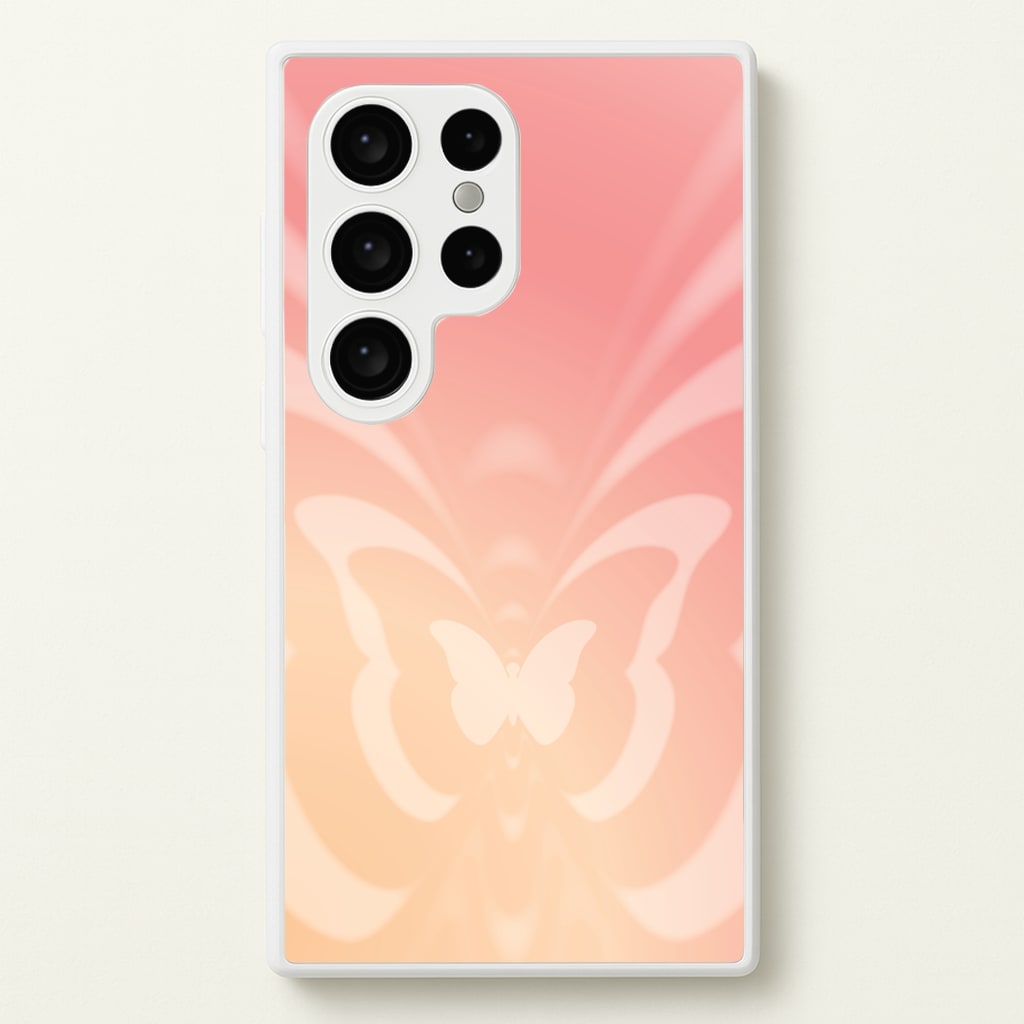 Butterfly Gradient Pink - Summer Phone Case for Galaxy S24 Ultra