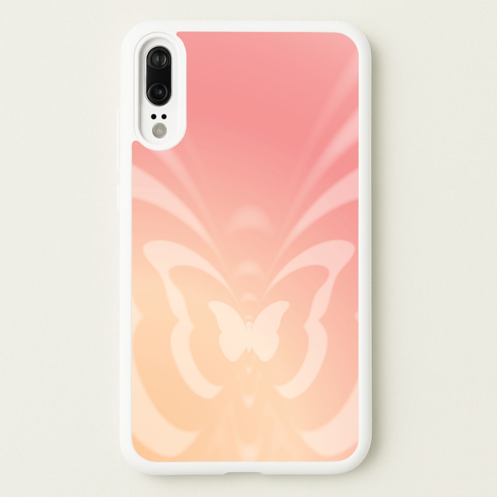Butterfly Gradient Pink - Summer Phone Case for Huawei P20