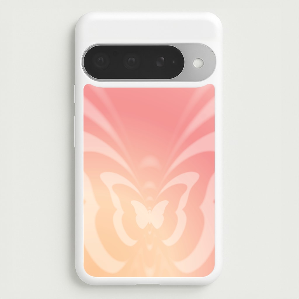 Butterfly Gradient Pink Phone Case for Google Pixel 10 Pro XL