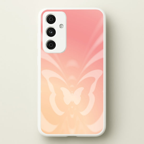 Butterfly Gradient Pink - Summer Phone Case for Galaxy A55
