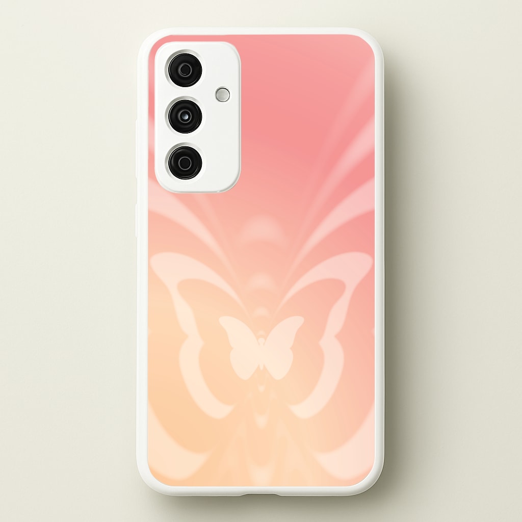Butterfly Gradient Pink - Summer Phone Case for Galaxy A55