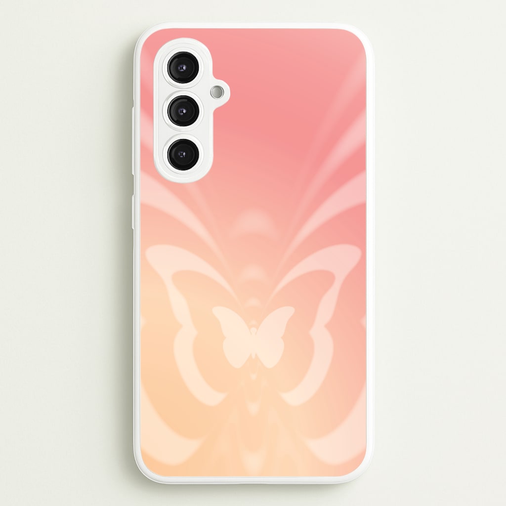 Butterfly Gradient Pink - Summer Phone Case for Galaxy S23FE