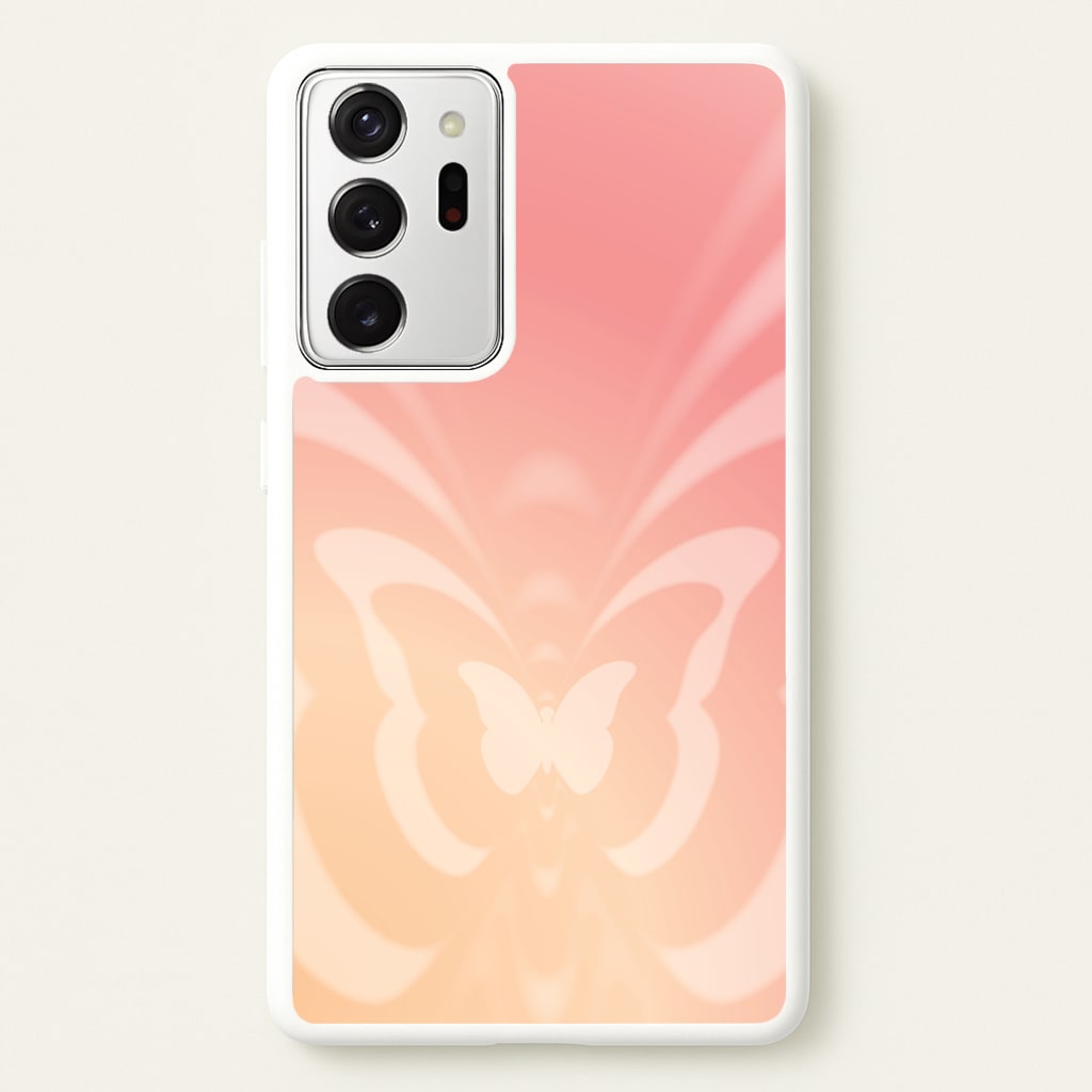 Butterfly Gradient Pink - Summer Phone Case for Galaxy Note 20 Ultra