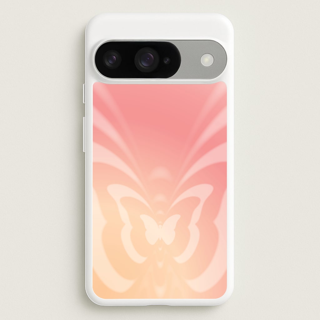 Butterfly Gradient Pink Phone Case for Google Pixel 10 / 10 Pro