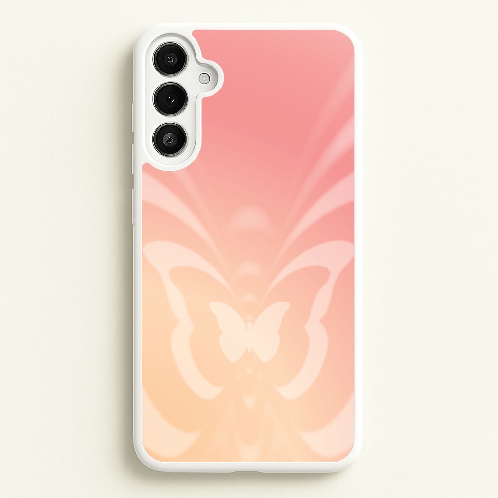 Butterfly Gradient Pink - Summer Phone Case for Galaxy A34
