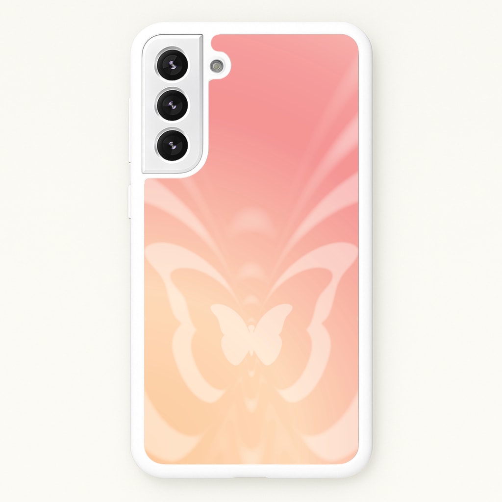 Butterfly Gradient Pink - Summer Phone Case for Galaxy S21