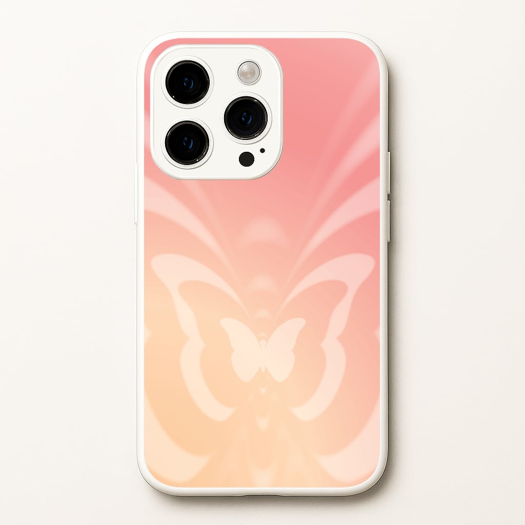 Butterfly Gradient Pink - Summer Phone Case for iPhone 14 Pro