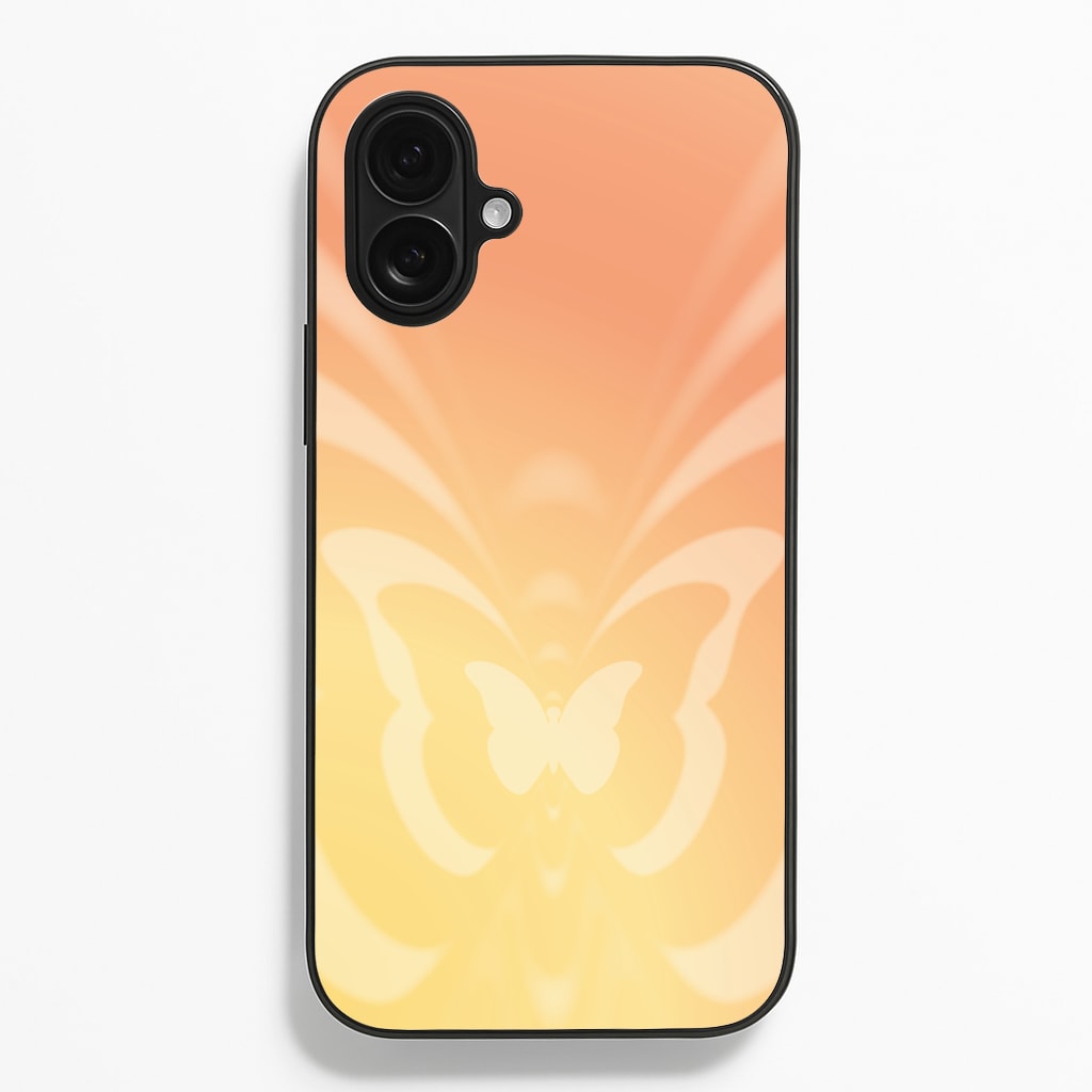 Butterfly Gradient Yellow - Summer Phone Case for iPhone 16 Plus