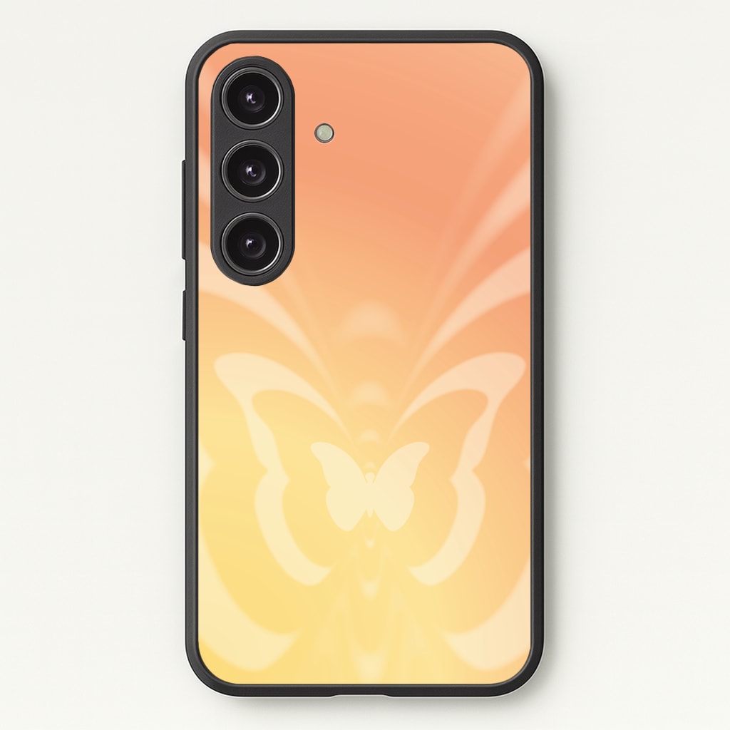 Butterfly Gradient Yellow - Summer Phone Case for Galaxy S25