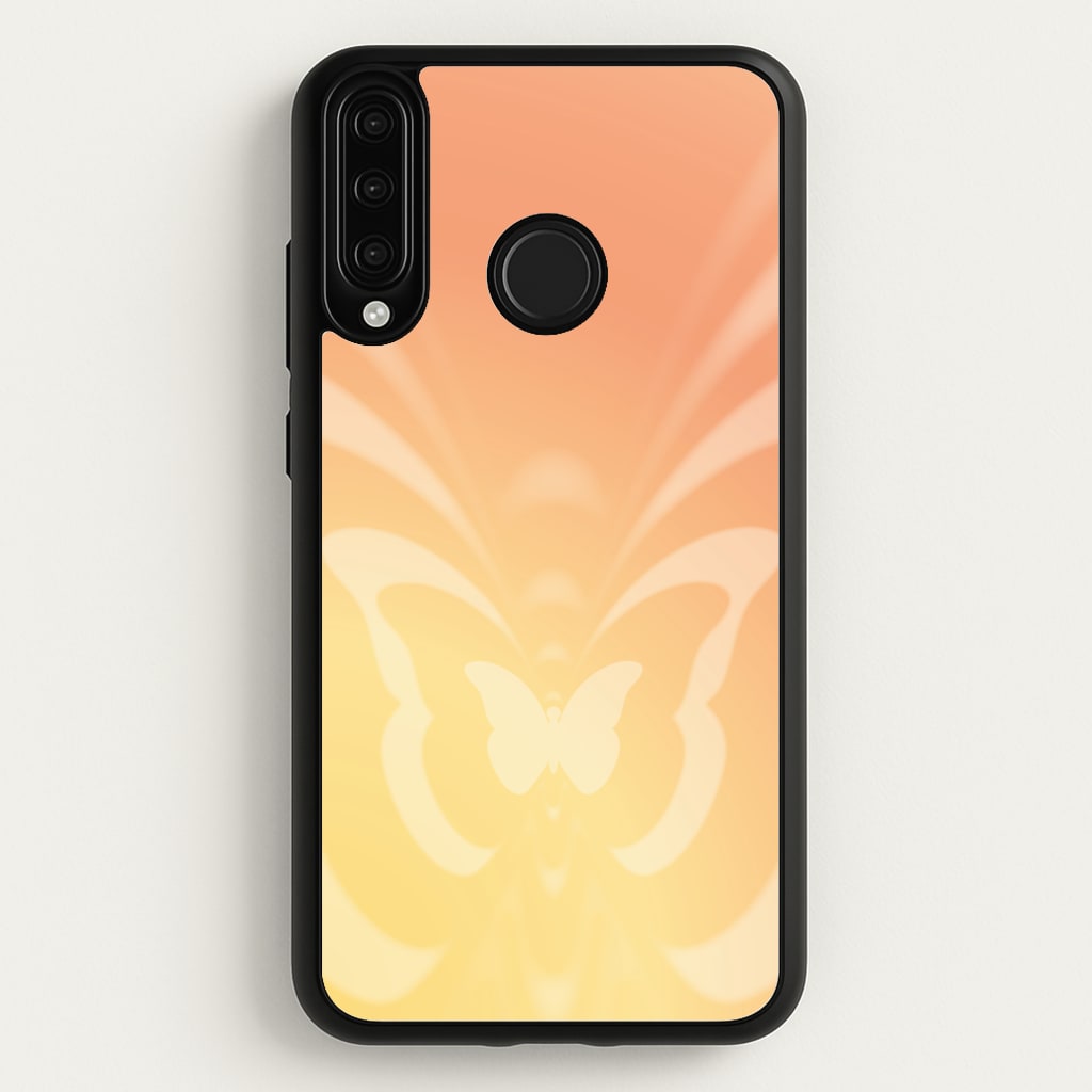 Butterfly Gradient Yellow - Summer Phone Case for Huawei P30 Lite