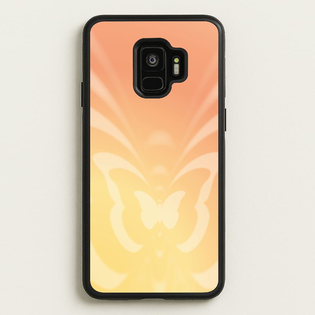 Butterfly Gradient Yellow - Summer Phone Case for Galaxy S9