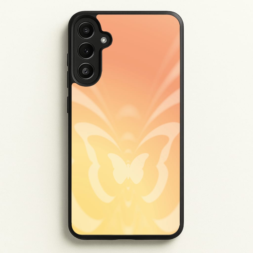 Butterfly Gradient Yellow - Summer Phone Case for Galaxy A34