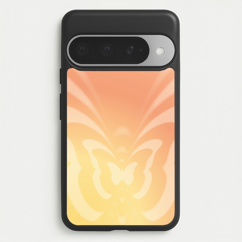Butterfly Gradient Yellow Phone Case for Google Pixel 10 Pro XL