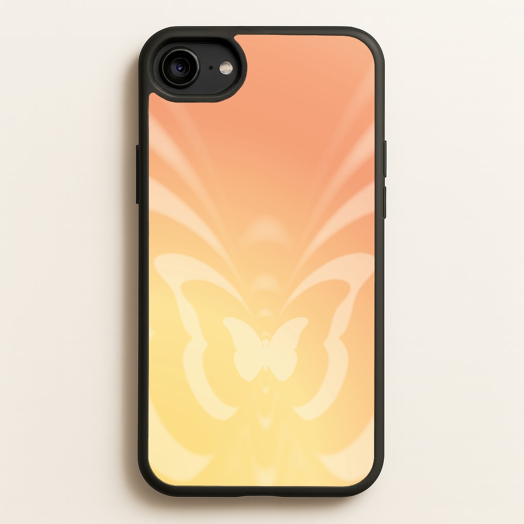 Butterfly Gradient Yellow - Summer Phone Case for iPhone 6 / 7 / 8 / SE