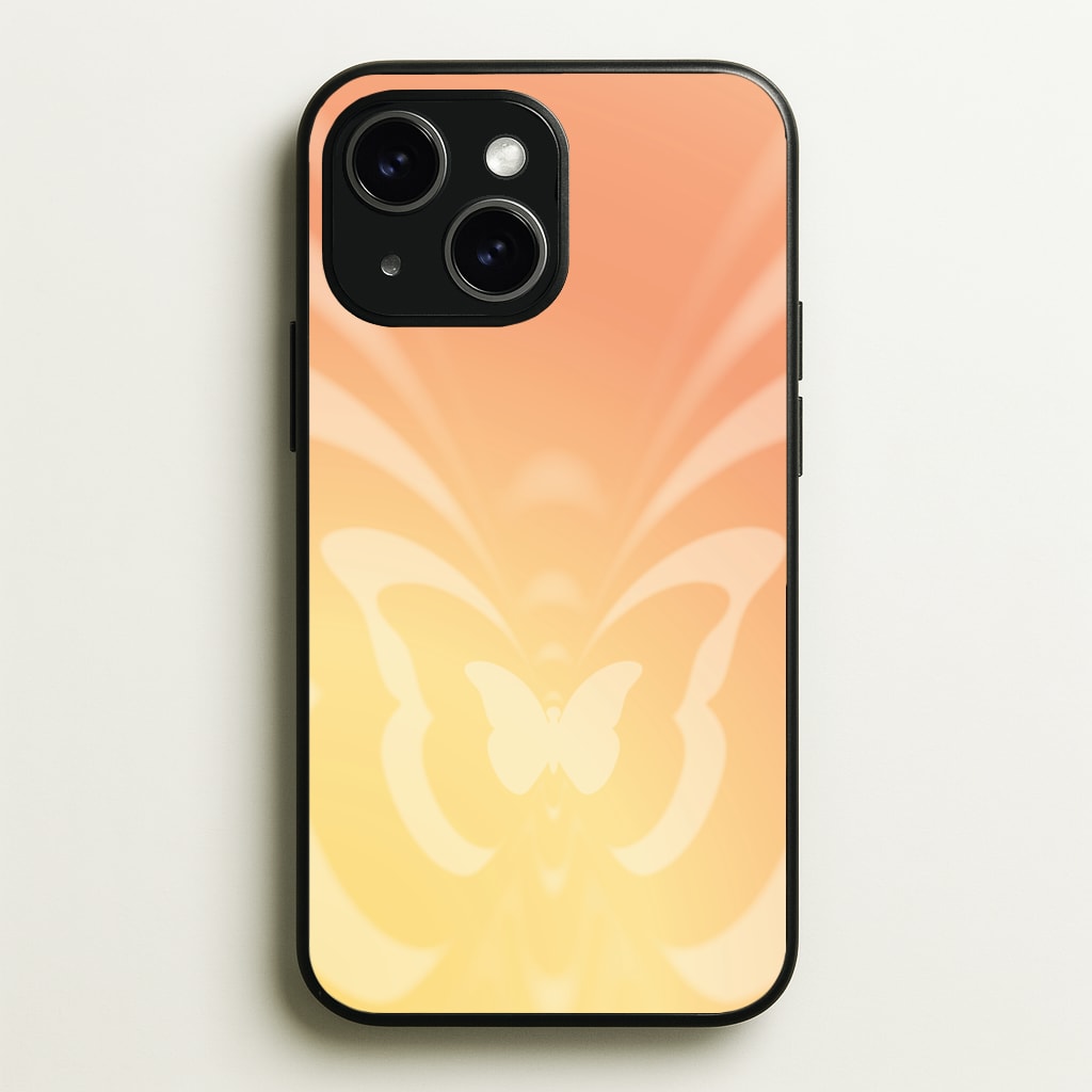 Butterfly Gradient Yellow - Summer Phone Case for iPhone 15