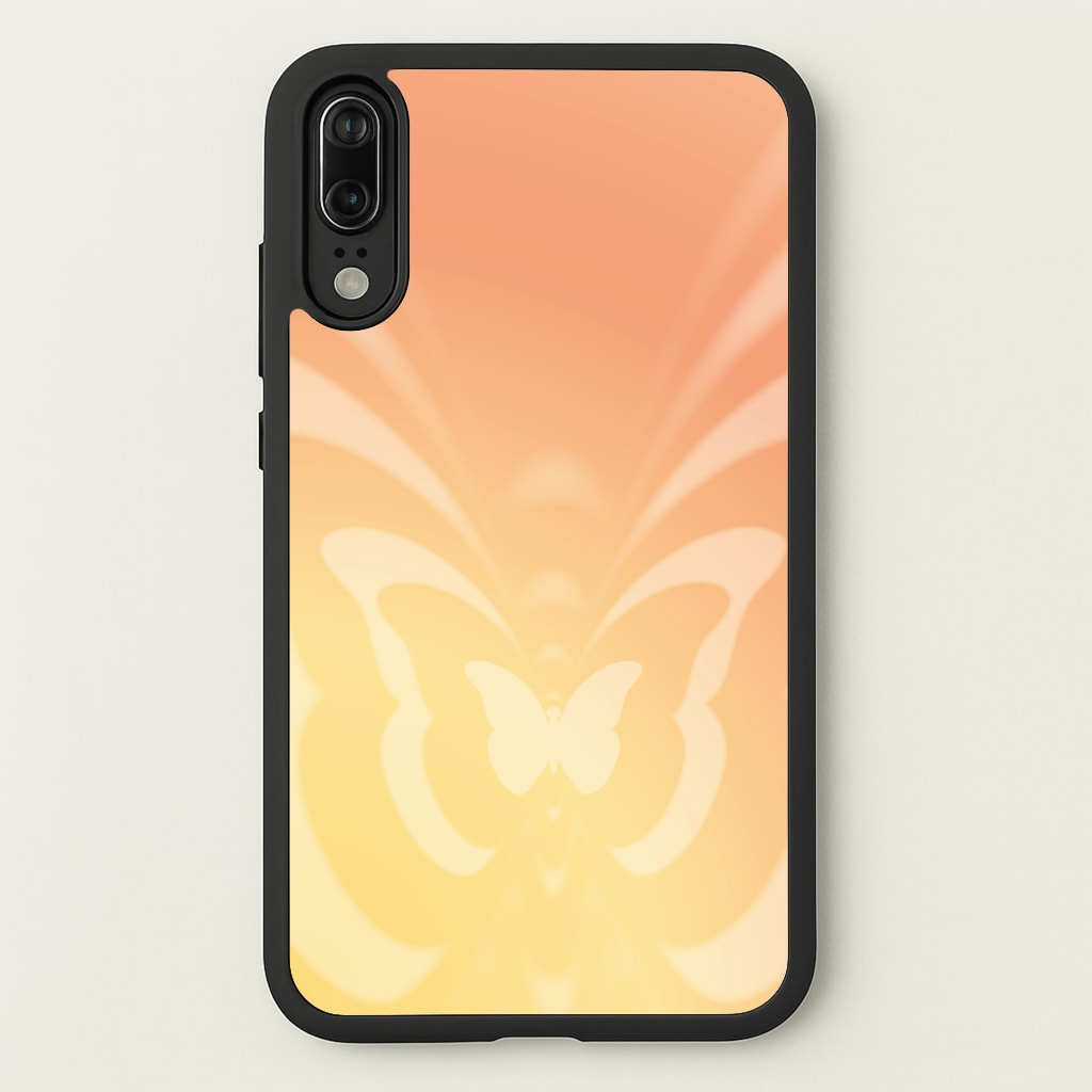 Butterfly Gradient Yellow - Summer Phone Case for Huawei P20