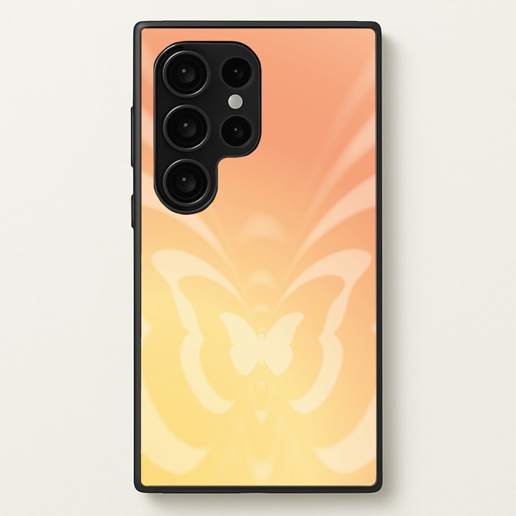 Butterfly Gradient Yellow - Summer Phone Case for Galaxy S24 Ultra