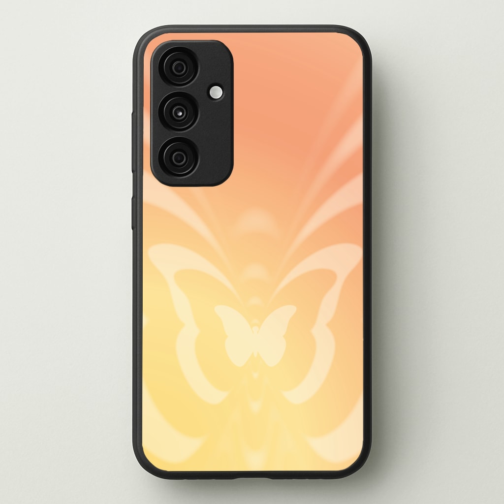 Butterfly Gradient Yellow - Summer Phone Case for Galaxy A55