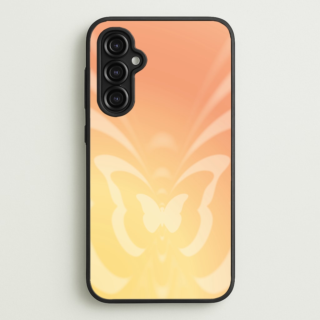 Butterfly Gradient Yellow - Summer Phone Case for Galaxy A14