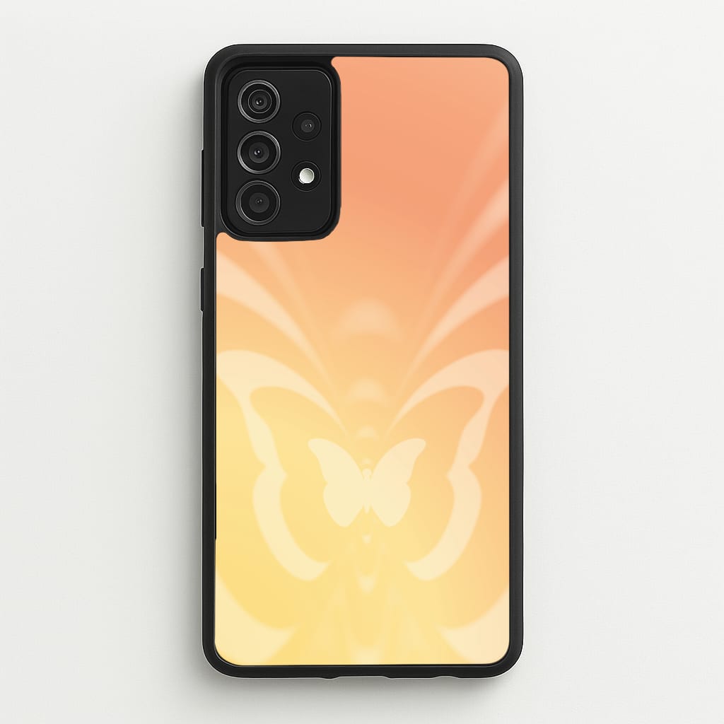 Butterfly Gradient Yellow - Summer Phone Case for Galaxy A52 / A52s