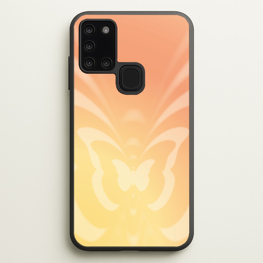 Butterfly Gradient Yellow - Summer Phone Case for Galaxy A21s