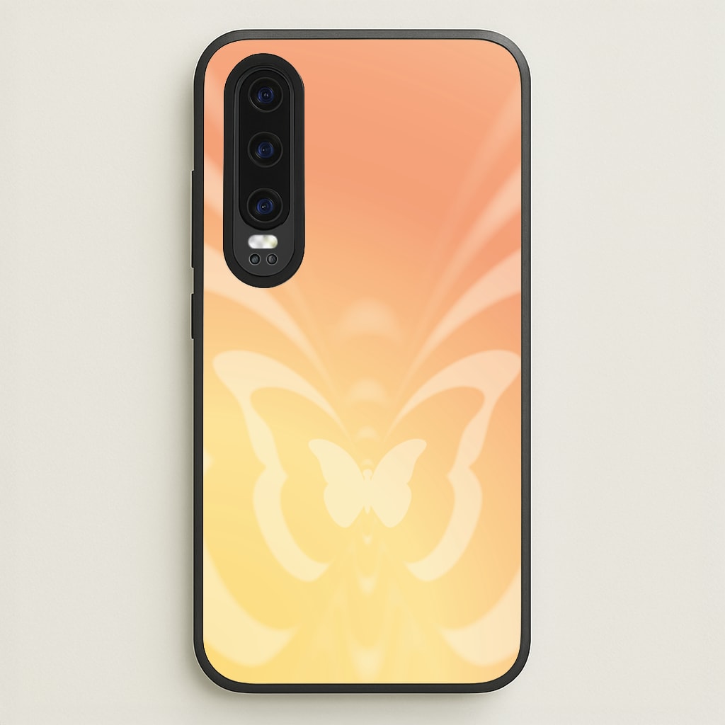 Butterfly Gradient Yellow - Summer Phone Case for Huawei P30