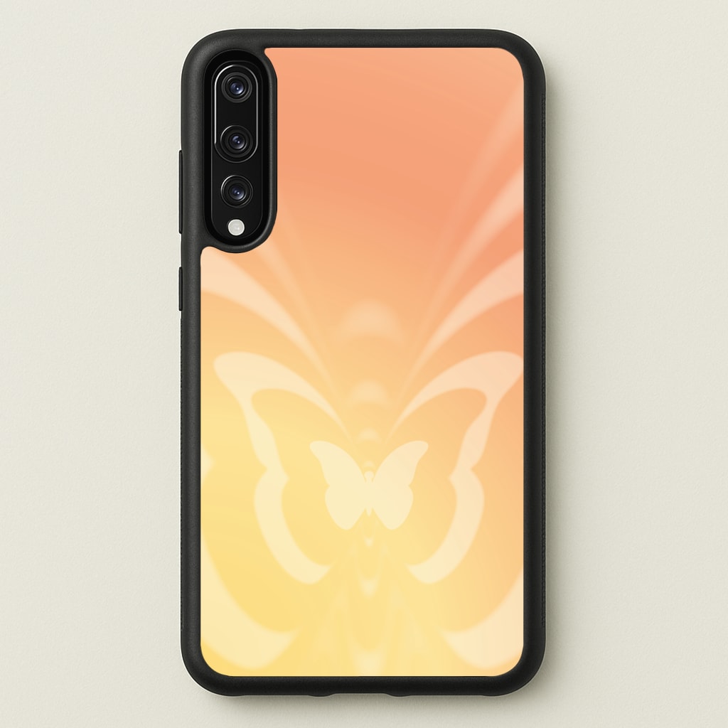 Butterfly Gradient Yellow - Summer Phone Case for Huawei P20 Pro