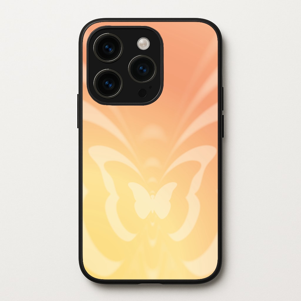 Butterfly Gradient Yellow - Summer Phone Case for iPhone 14 Pro