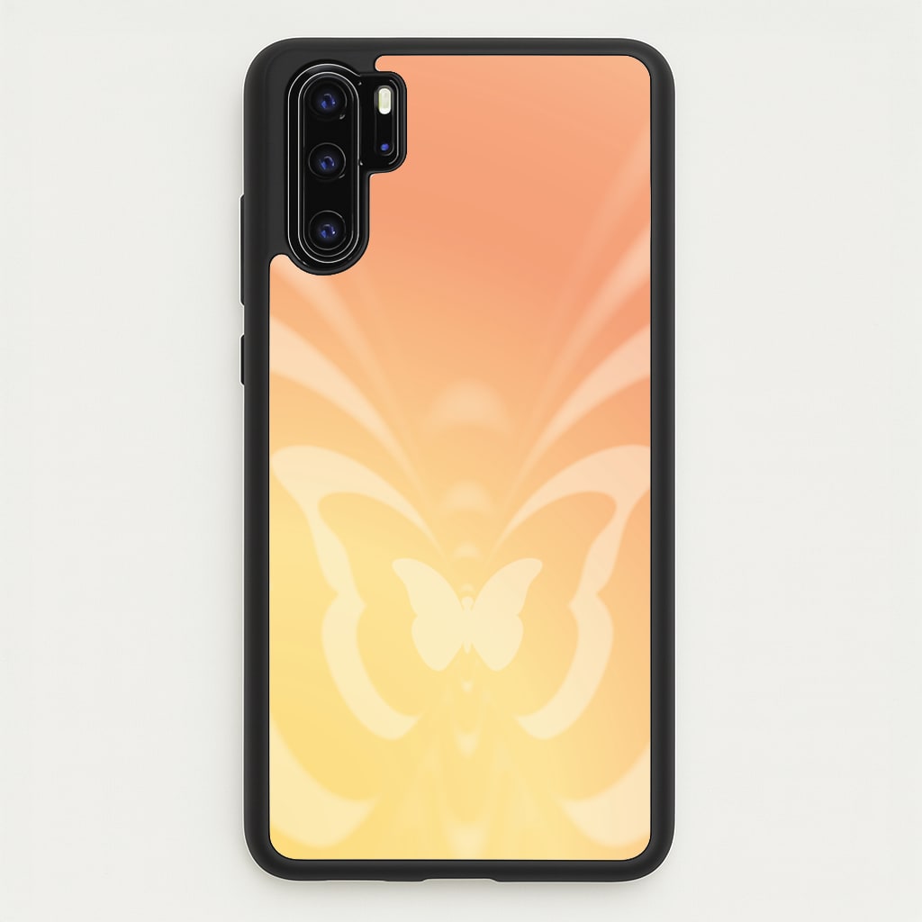 Butterfly Gradient Yellow - Summer Phone Case for Huawei P30 Pro