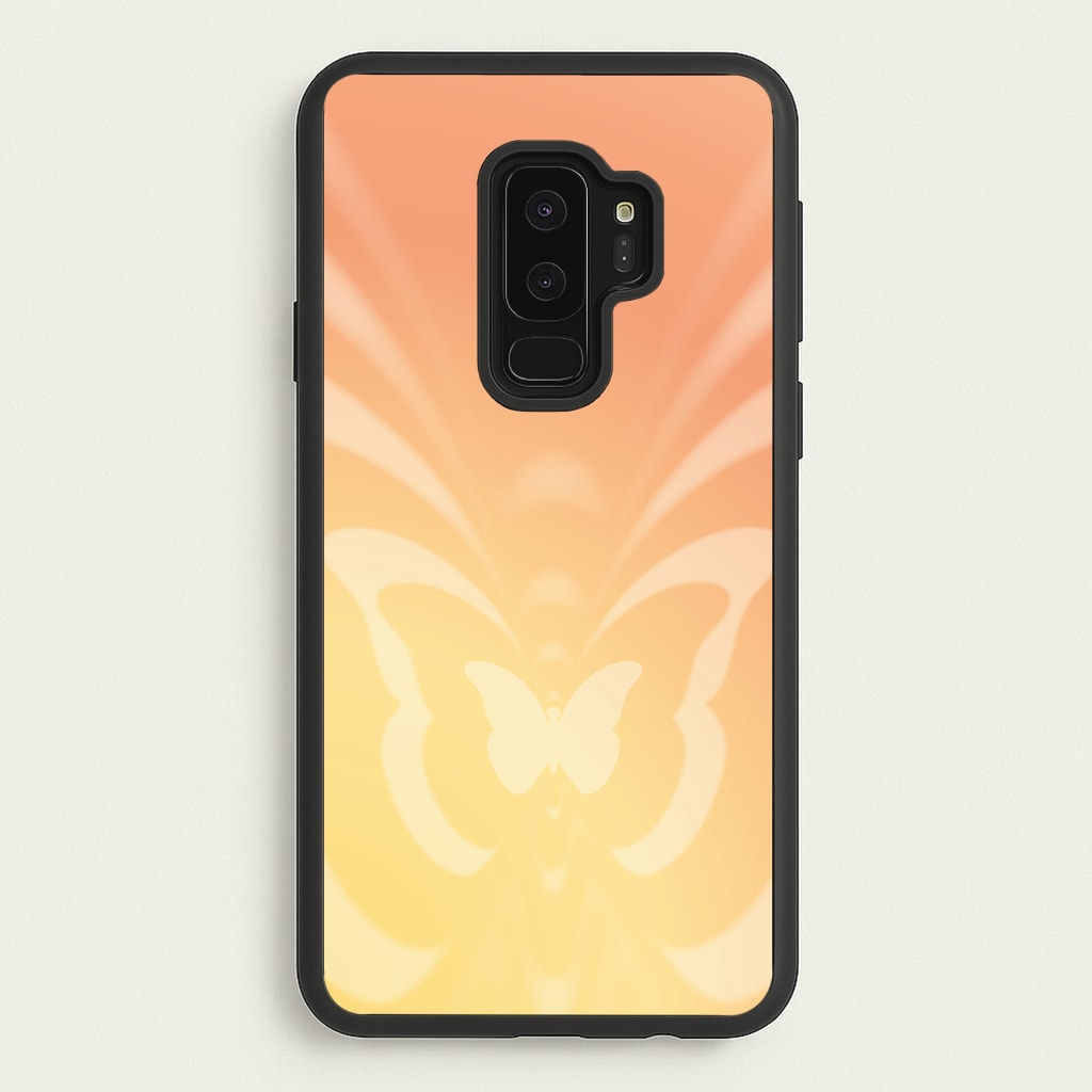 Butterfly Gradient Yellow - Summer Phone Case for Galaxy S9 Plus