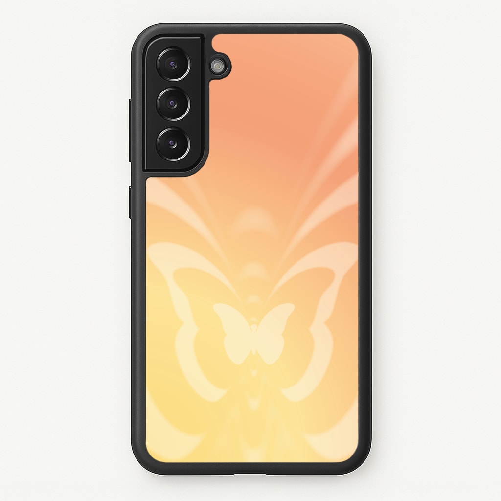 Butterfly Gradient Yellow - Summer Phone Case for Galaxy S21FE