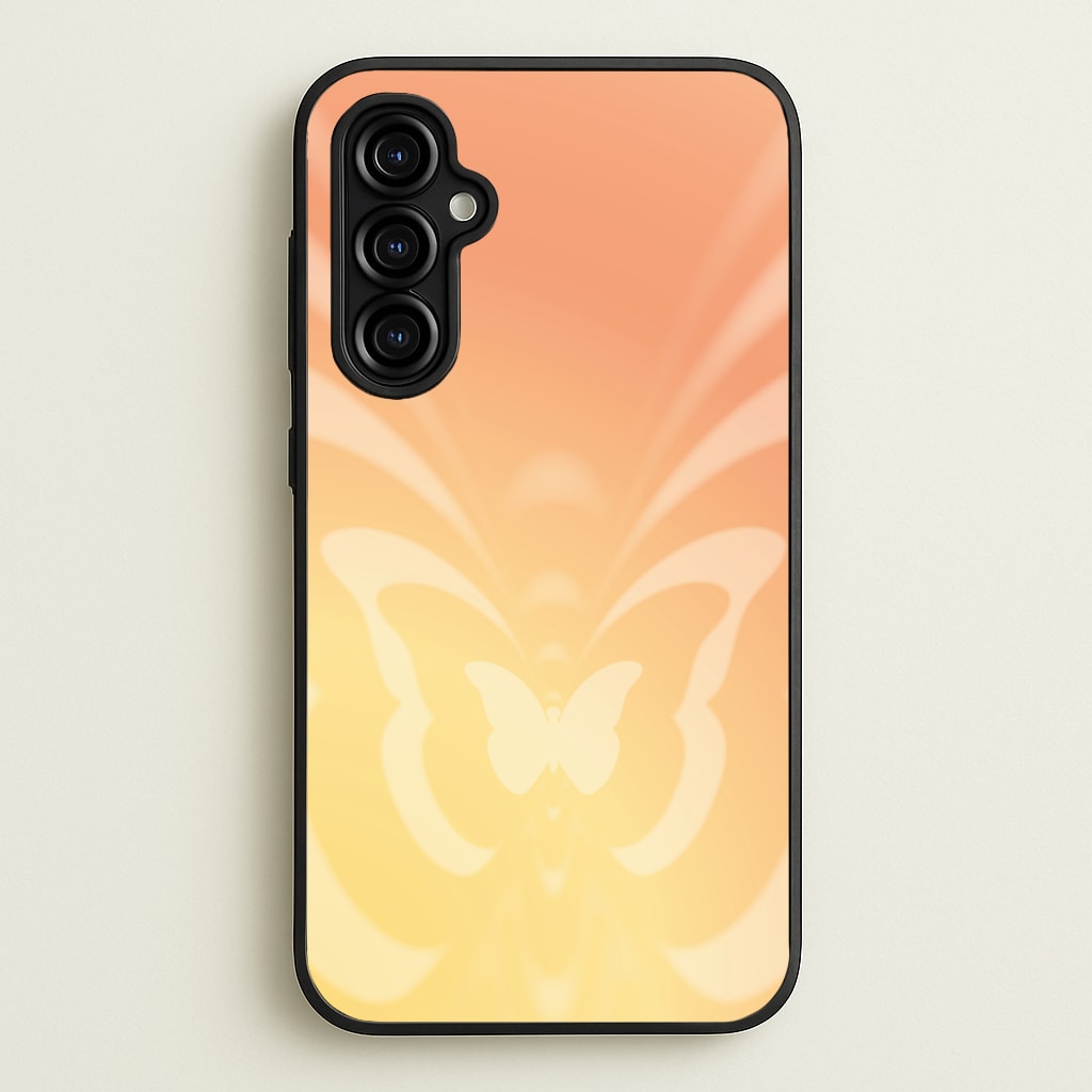 Butterfly Gradient Yellow - Summer Phone Case for Galaxy A54